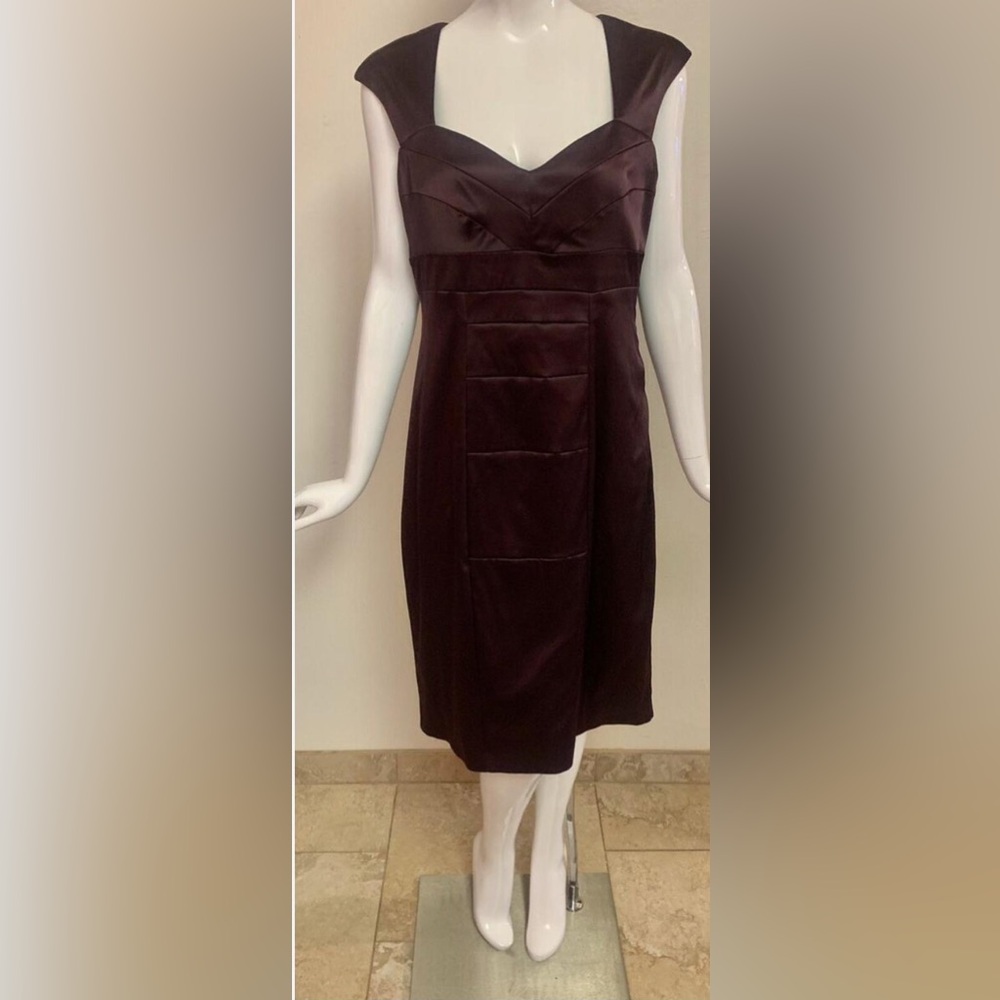 Sangria satin party/cocktail dress